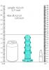 Realrock Curvy Dildo Or Butt Plug Turquoise Sex Toy Product Image 4