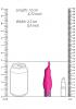 Royal Gems Sparkle Pink Rechargeable Silicone Bullet Sex Toy Product Image 3