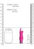 Royal Gems Elegance Pink Rechargeable Silicone Bullet Sex Toy Product Image 3