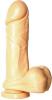 Thick Cock W/Balls 8in Flesh W/Suction Cup