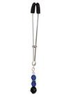 Tweezer Clit Clamp W/Blue Beads