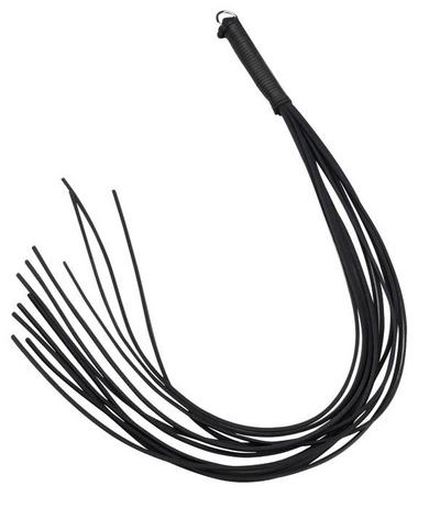 30 Inch Thong Whip - Black Leather