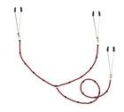 Y-Style Beaded W/Clamp Red