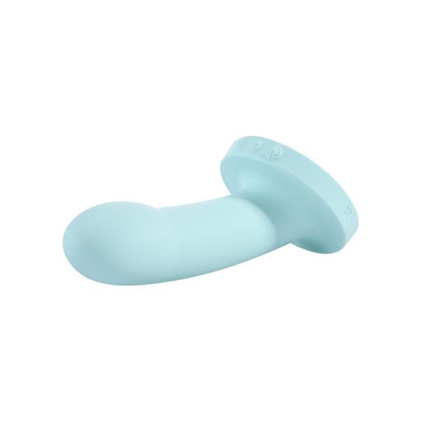 Myst 5in Vibrating Silicone Dildo Sky Blue Sex Toy Product