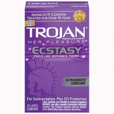 Trojan Her Pleasure Ecstasy 10 Pack Sex Toy Product