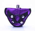 Velvet Vibrating Harness Purple Sex Toy Product