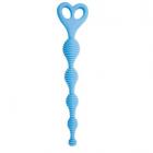 Climax Anal Beads Silicone Stripes Blue Sex Toy Product