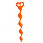 Climax Anal Beads Silicone Swirl Orange Sex Toy Product