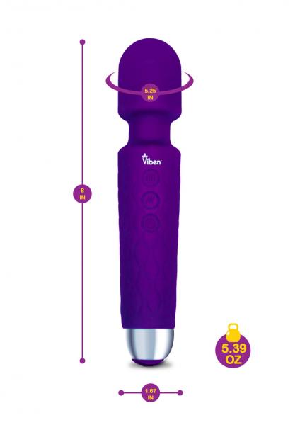 Viben Tempest Intense Wand Massager Violet Sex Toy Product