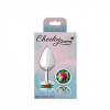 Cheeky Charms Round Rainbow Medium Silver Plug Sex Toy Product Image 2