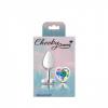 Cheeky Charms Heart Clear Iridescent Small Silver Plug Sex Toy Product Image 2