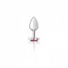 Cheeky Charms Heart Bright Pink Small Silver Plug Sex Toy Product Image 4