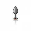 Cheeky Charms Heart Rainbow Medium Gunmetal Butt Plug Sex Toy Product Image 3