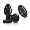 Cheeky Charms Vibrating Metal Plug Gunmetal Medium W/ Remote Sex Toy Product Image 1