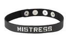 Wordband Collar - Mistress - Black	 Sex Toy Product