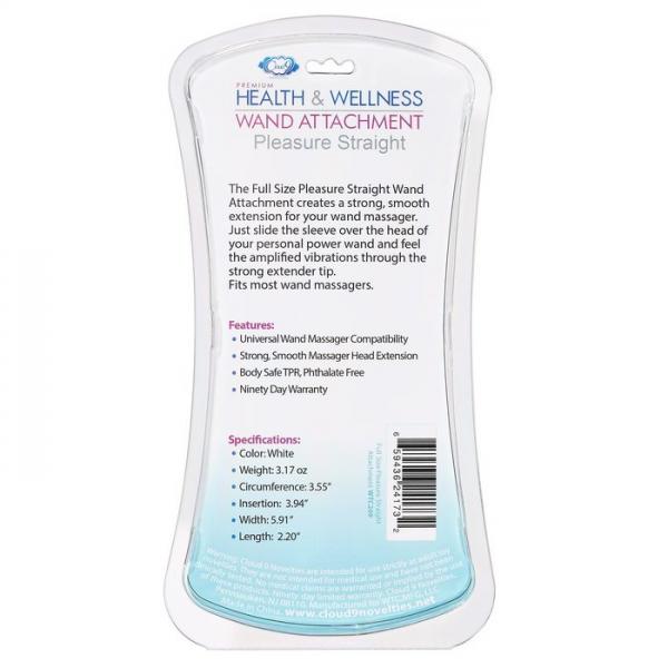 Cloud 9 Full Size Pleasure Straight Wand Attachment Sex Toy Product