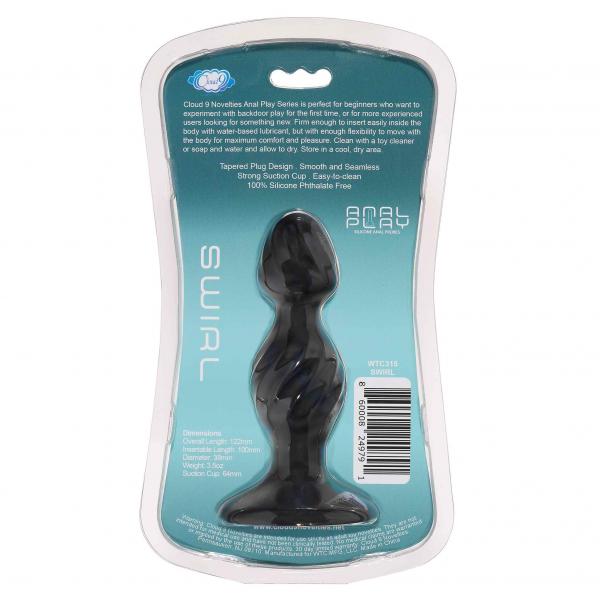 Anal Play Silicone Swirl Sex Toy Product