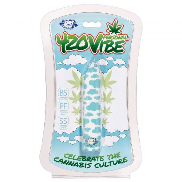 420 Slim Vibe White/blue Cloud Sex Toy Product