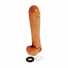 Cloud 9 Extreme Dong 14 inches Brown with 2 Rings Sex Toy Product