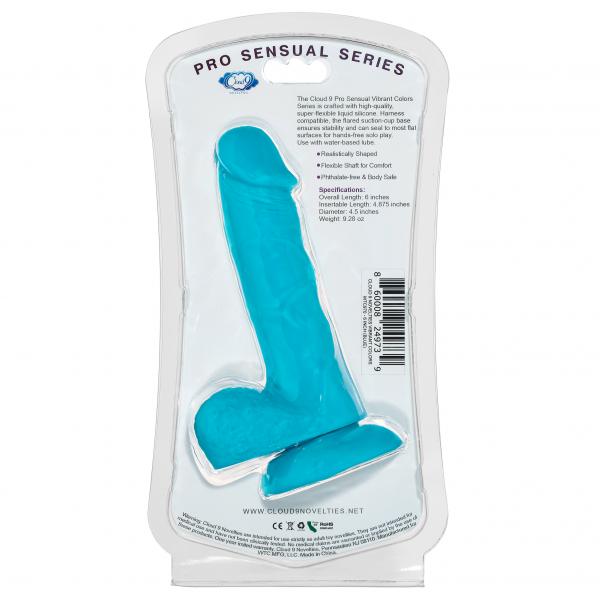 Cloud 9 Vibrant Colors 6 Blue Pro Sensual Line " Sex Toy Product