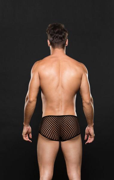 Envy Modern Fishnet Trunk Black S/m Sex Toy Product