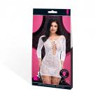 Lapdance Lace Off The Shoulder Mini Dress White O/s Sex Toy Product