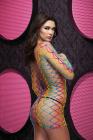 Lapdance Fencenet Rainbow Mini Dress O/s Sex Toy Product