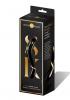 Secret Kisses 7in Double Ended Dildo Black & Gold Sex Toy Product Image 2