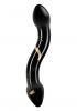 Secret Kisses 7.5in Double Ended Dildo Black & Gold Sex Toy Product Image 2