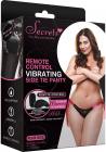 Panty Side Tie Vibrating Black Pink Plus Size Sex Toy Product