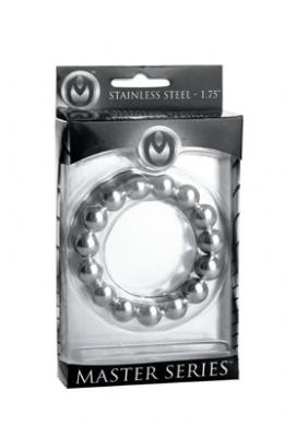 Stainless Steel Beaded Cock Ring 1.75 inches Sex Toy Product
