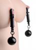 Black Bomber Nipple Clamps Ball Weights Sex Toy Product Image 2