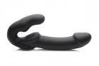 Evoke Super Charged Black Vibrating Strapless Strap On Black Sex Toy Product