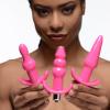 Frisky Thrill Trio Anal Plug Set Pink Sex Toy Product Image 1