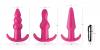 Frisky Thrill Trio Anal Plug Set Pink Sex Toy Product Image 2