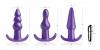 Frisky Thrill Trio Anal Plug Set Purple Sex Toy Product Image 3