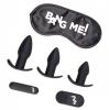 Bang! Backdoor Adventure 3pc Butt Plug Bullet & Blindfold Kit Black Sex Toy Product Image 4