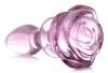 Booty Sparks Pink Rose Glass Small Anal Plug Sex Toy Product Image 3