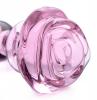 Booty Sparks Pink Rose Glass Small Anal Plug Sex Toy Product Image 4