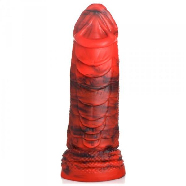 Creature Cocks Fire Dragon Red Scaly Silicone Dildo Sex Toy Product