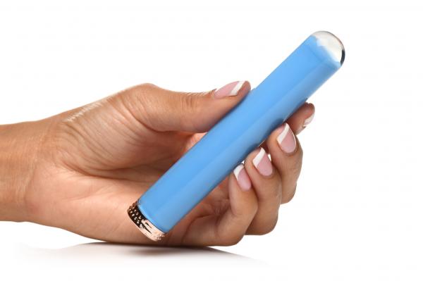 Prisms Vibra-glass 10x Mini Vibe Blue Sex Toy Product