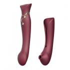 Zalo Queen Set Wine Red G-Spot Pulse Wave Vibrator Sex Toy Product