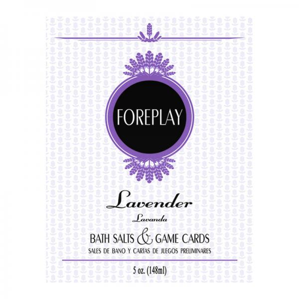 Foreplay Bath Salts & Game Cards - Lavender Sex Toy Product