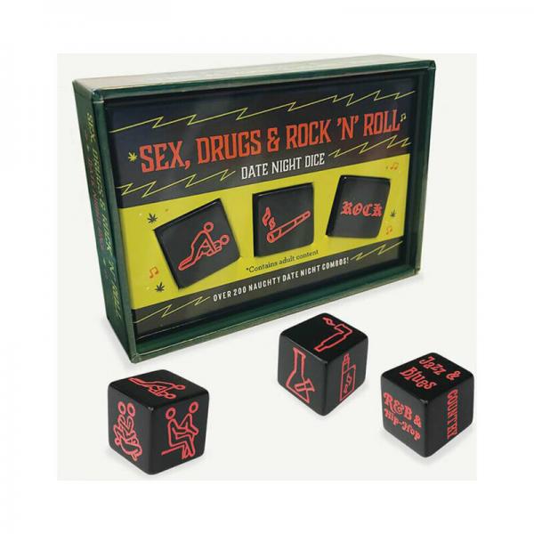 Sex, Drugs & Rock N Roll Date Night Dice Game Sex Toy Product