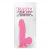 Basix Rubber 6.5 inches Dong Suction Cup Pink Sex Toy Product Image 2