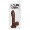 Basix Rubber Works - 7.5in. Dong Suction Cup Brown  Sex Toy Product Image 2