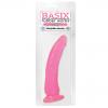Basix Rubber Slim 7 inches Dong Suction Cup Pink  Sex Toy Product Image 2