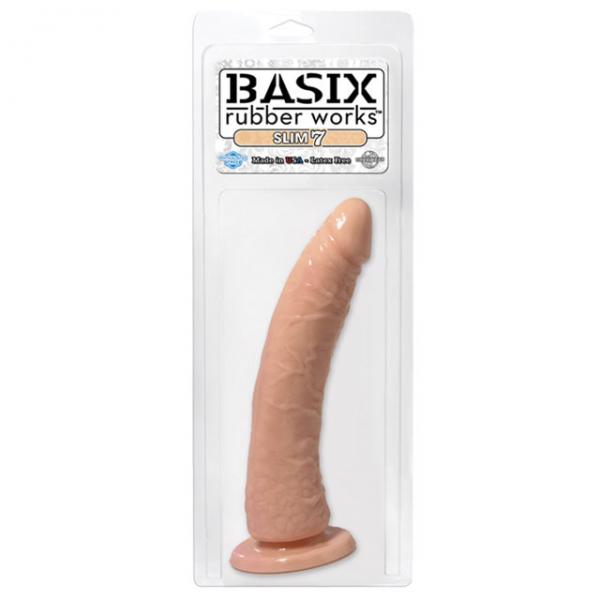 Basix Dong Slim 7 With Suction Cup 7 Inch Sex Toy Product