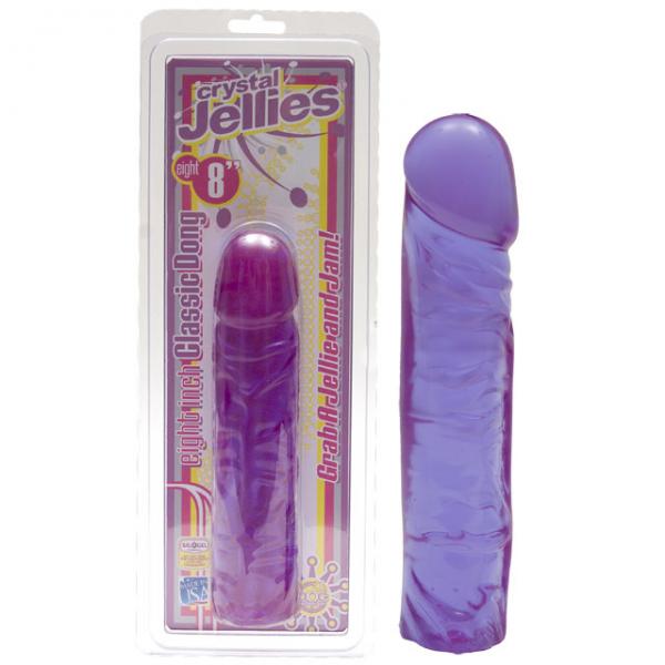 Crystal Jellies -Classic Dong 8in Purple Sex Toy Product
