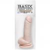 Basix Rubber 8 inches Dong Suction Cup Beige Sex Toy Product Image 2